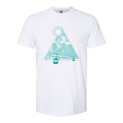 Skiing Snowboarding Winter Sport Fan Gift Softstyle® CVC T-Shirt