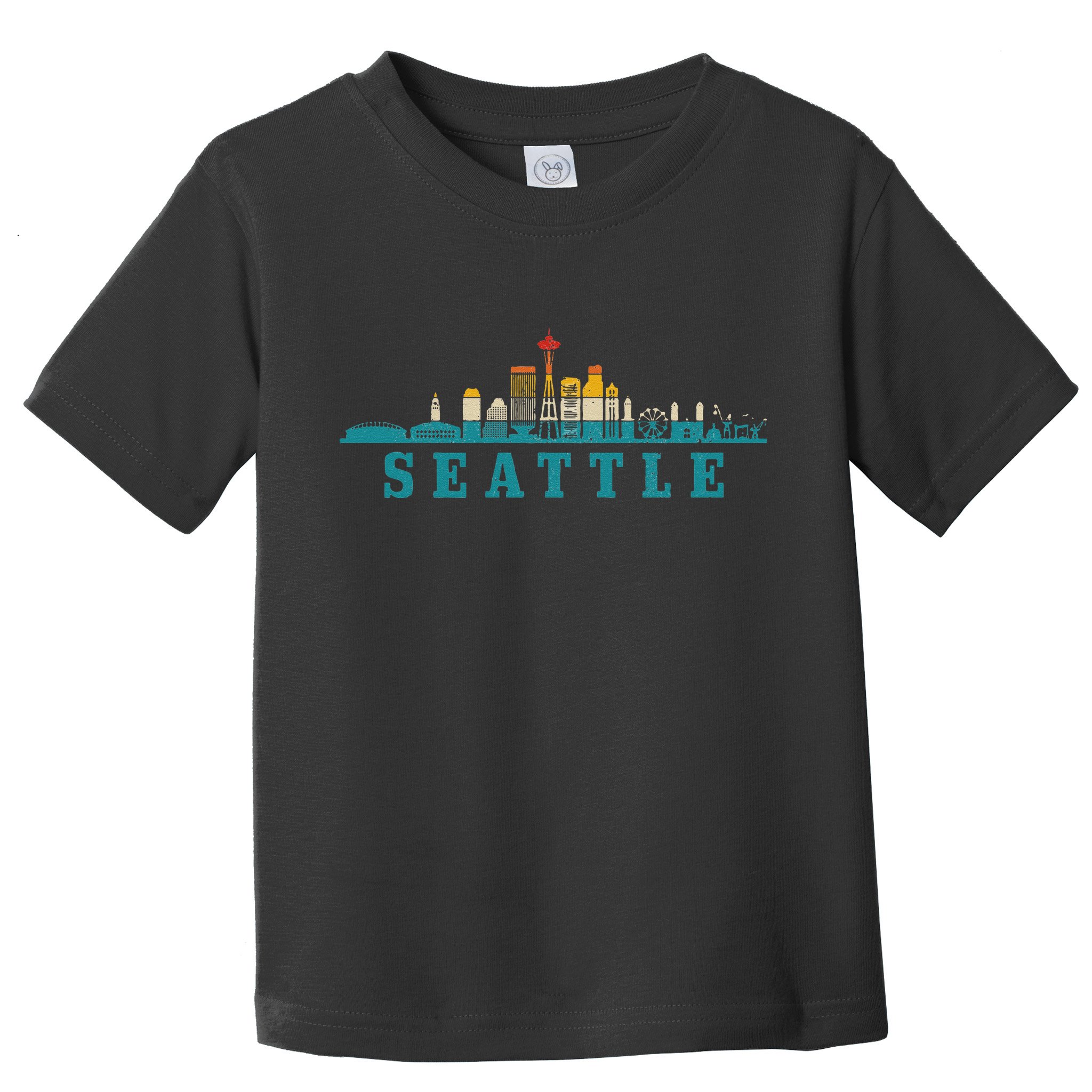 Seattle Skyline Washington Vintage Pride Retro Toddler T-Shirt