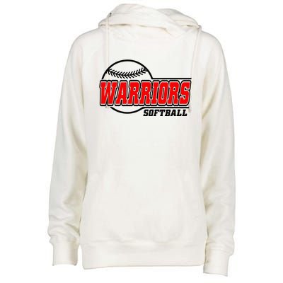 Softball Sport Warrior Softball Gift Womens Funnel Neck Pullover Hood