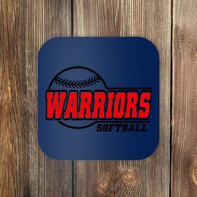 Softball Sport Warrior Softball Gift Coaster