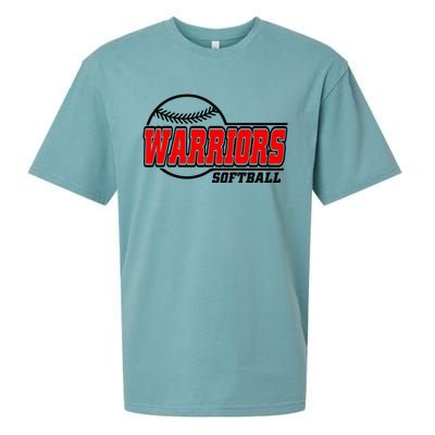 Softball Sport Warrior Softball Gift Sueded Cloud Jersey T-Shirt