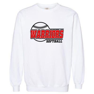 Softball Sport Warrior Softball Gift Garment-Dyed Sweatshirt