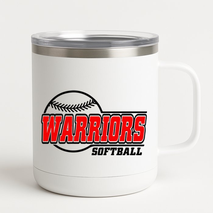 Softball Sport Warrior Softball Gift 12 oz Stainless Steel Tumbler Cup