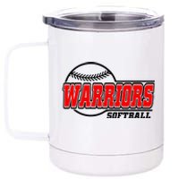 Softball Sport Warrior Softball Gift 12 oz Stainless Steel Tumbler Cup