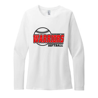 Softball Sport Warrior Softball Gift Womens CVC Long Sleeve Shirt