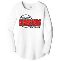 Softball Sport Warrior Softball Gift Women's Perfect Tri Tunic Long Sleeve Shirt