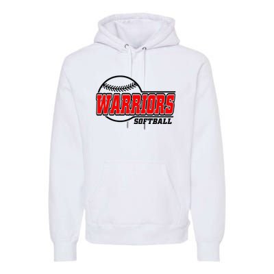 Softball Sport Warrior Softball Gift Premium Hoodie