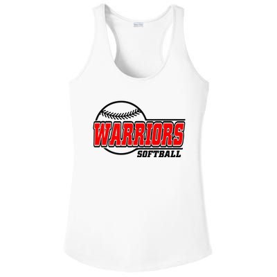 Softball Sport Warrior Softball Gift Ladies PosiCharge Competitor Racerback Tank