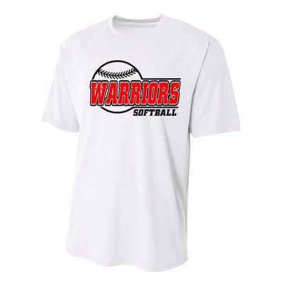 Softball Sport Warrior Softball Gift Performance Sprint T-Shirt