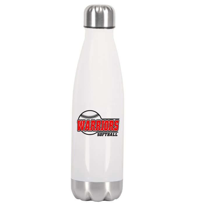 Softball Sport Warrior Softball Gift Stainless Steel Insulated Water Bottle