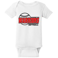 Softball Sport Warrior Softball Gift Baby Bodysuit