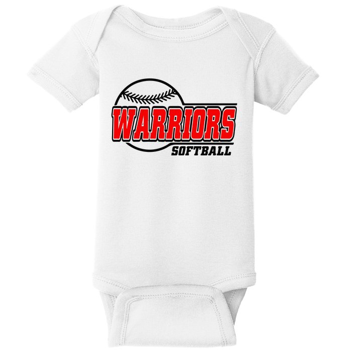 Softball Sport Warrior Softball Gift Baby Bodysuit