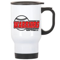 Softball Sport Warrior Softball Gift Stainless Steel Travel Mug