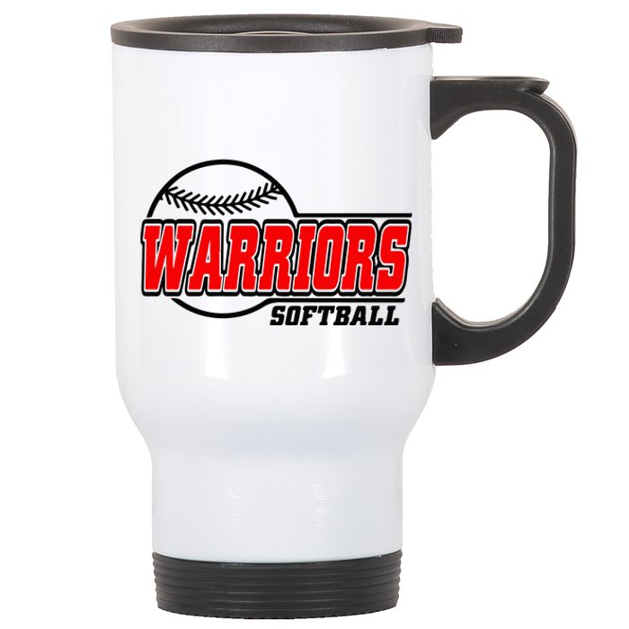 Softball Sport Warrior Softball Gift Stainless Steel Travel Mug