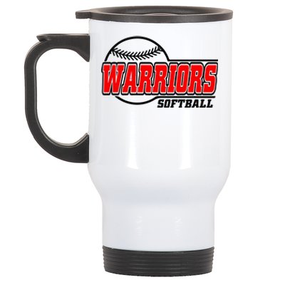 Softball Sport Warrior Softball Gift Stainless Steel Travel Mug