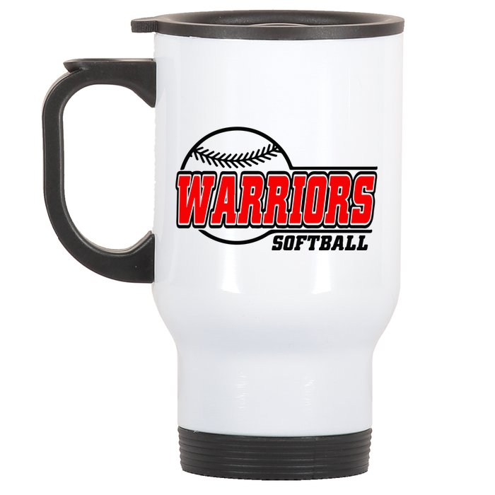 Softball Sport Warrior Softball Gift Stainless Steel Travel Mug