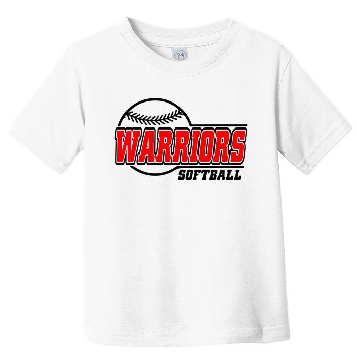 Softball Sport Warrior Softball Gift Toddler T-Shirt