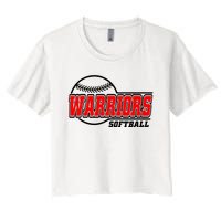 Softball Sport Warrior Softball Gift Women's Crop Top Tee