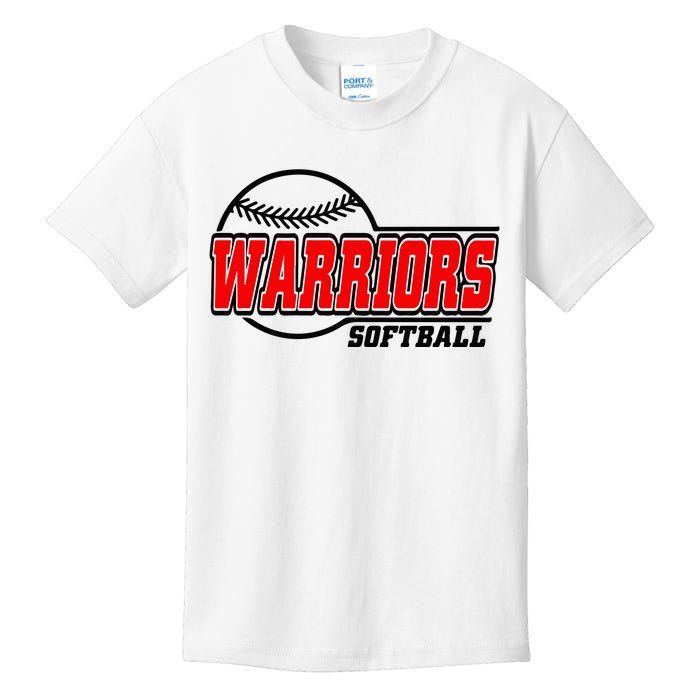 Softball Sport Warrior Softball Gift Kids T-Shirt