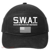 Swat Special Weapons And Tactics Police S.W.A.T 7-Panel Snapback Hat