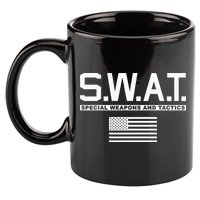 Swat Special Weapons And Tactics Police S.W.A.T 11oz C Handle Ceramic Mug
