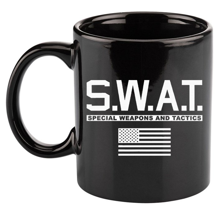 Swat Special Weapons And Tactics Police S.W.A.T 11oz C Handle Ceramic Mug