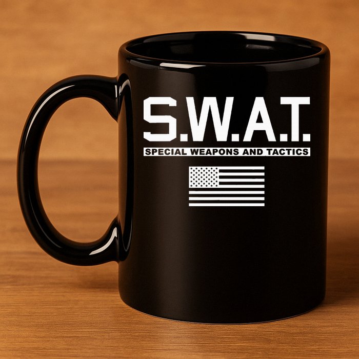 Swat Special Weapons And Tactics Police S.W.A.T 11oz C Handle Ceramic Mug