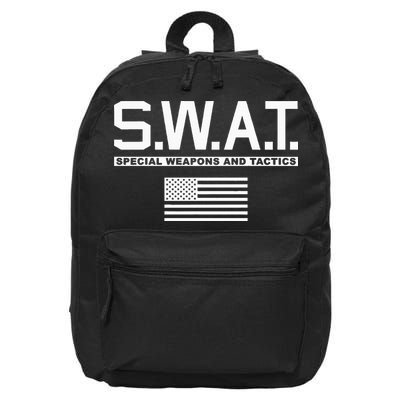 Swat Special Weapons And Tactics Police S.W.A.T 16 in Basic Backpack