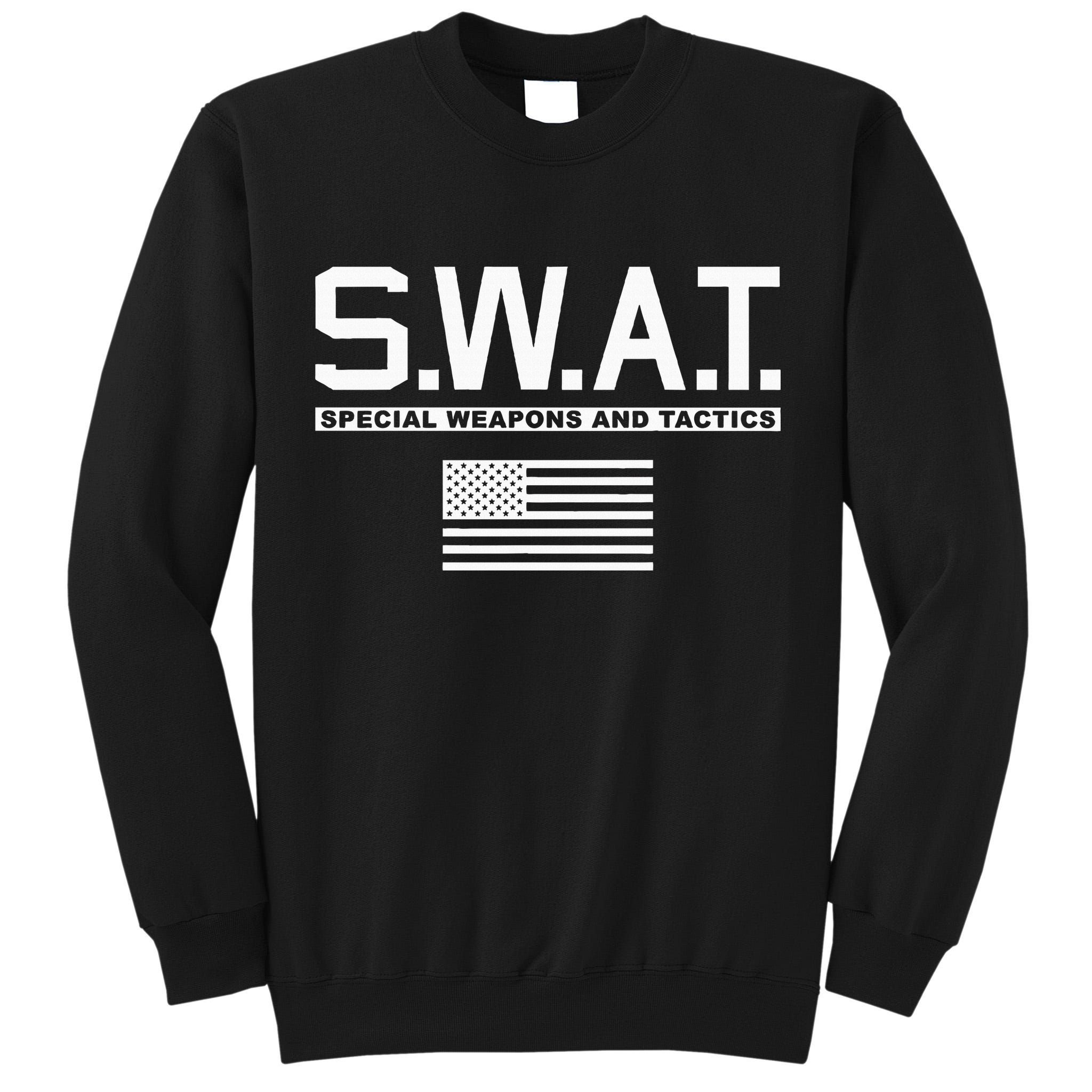 Swat Special Weapons And Tactics Police S.W.A.T Tall Sweatshirt
