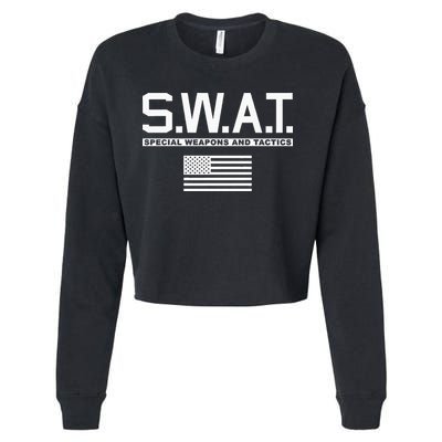 Swat Special Weapons And Tactics Police S.W.A.T Cropped Pullover Crew