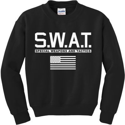 Swat Special Weapons And Tactics Police S.W.A.T Kids Sweatshirt