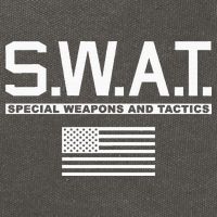 Swat Special Weapons And Tactics Police S.W.A.T Cotton Canvas Backpack