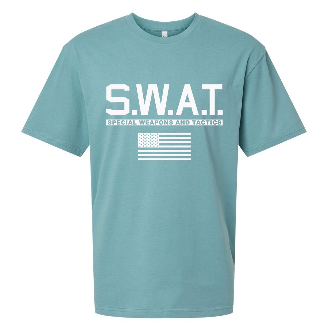 Swat Special Weapons And Tactics Police S.W.A.T Sueded Cloud Jersey T-Shirt