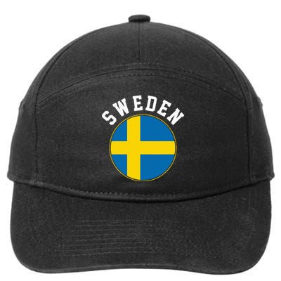 Sweden 7-Panel Snapback Hat