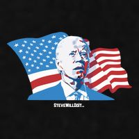 Stevewilldoit Steve Will Do It With Flag Ladies PosiCharge Tri-Blend Wicking Tank