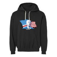 Stevewilldoit Steve Will Do It With Flag Garment-Dyed Fleece Hoodie