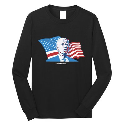 Stevewilldoit Steve Will Do It With Flag Long Sleeve Shirt