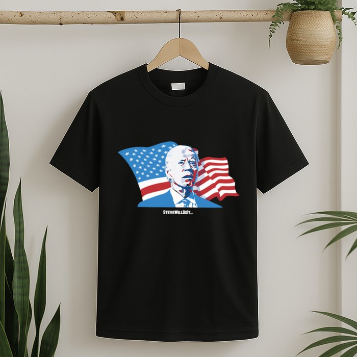 Stevewilldoit Steve Will Do It With Flag T-Shirt