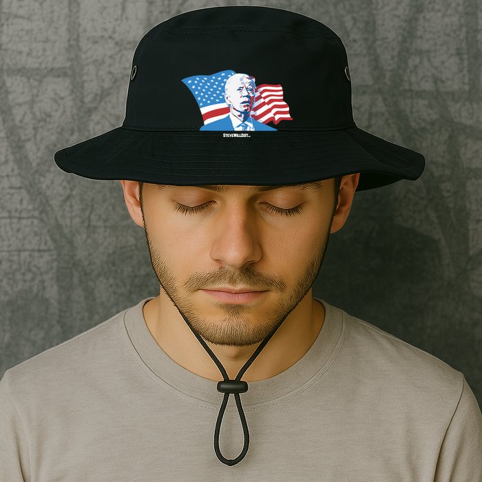 Stevewilldoit Steve Will Do It With Flag Bucket Hat