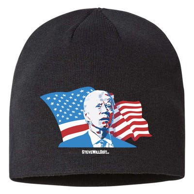 Stevewilldoit Steve Will Do It With Flag Sustainable Beanie