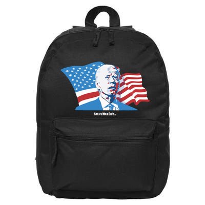 Stevewilldoit Steve Will Do It With Flag 16 in Basic Backpack