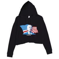Stevewilldoit Steve Will Do It With Flag Crop Fleece Hoodie