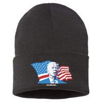 Stevewilldoit Steve Will Do It With Flag Sustainable Knit Beanie