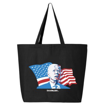Stevewilldoit Steve Will Do It With Flag 25L Jumbo Tote