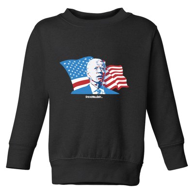 Stevewilldoit Steve Will Do It With Flag Toddler Sweatshirt