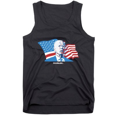 Stevewilldoit Steve Will Do It With Flag Tank Top
