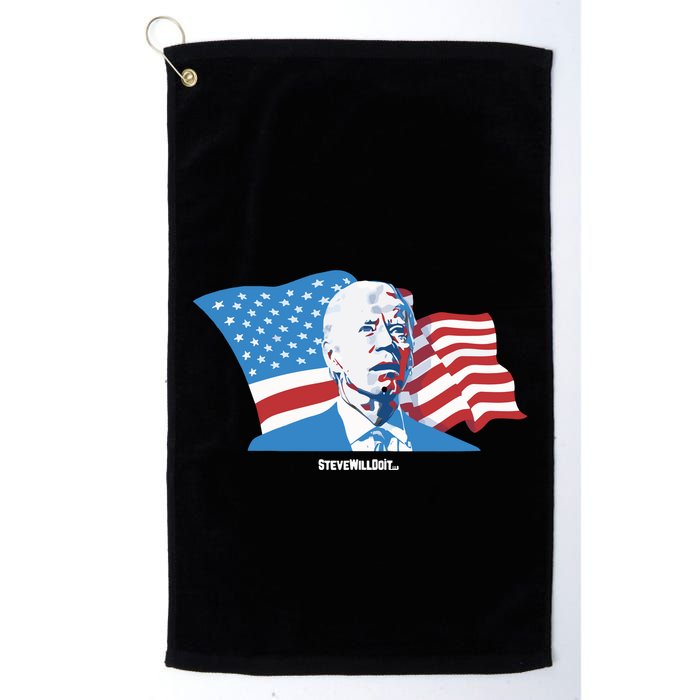 Stevewilldoit Steve Will Do It With Flag Golf Towel