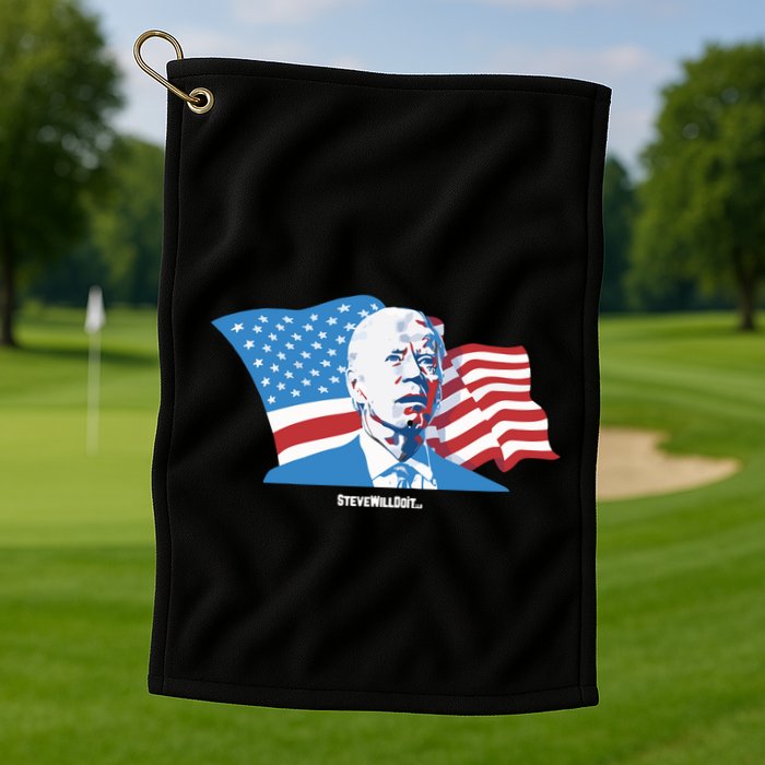 Stevewilldoit Steve Will Do It With Flag Golf Towel