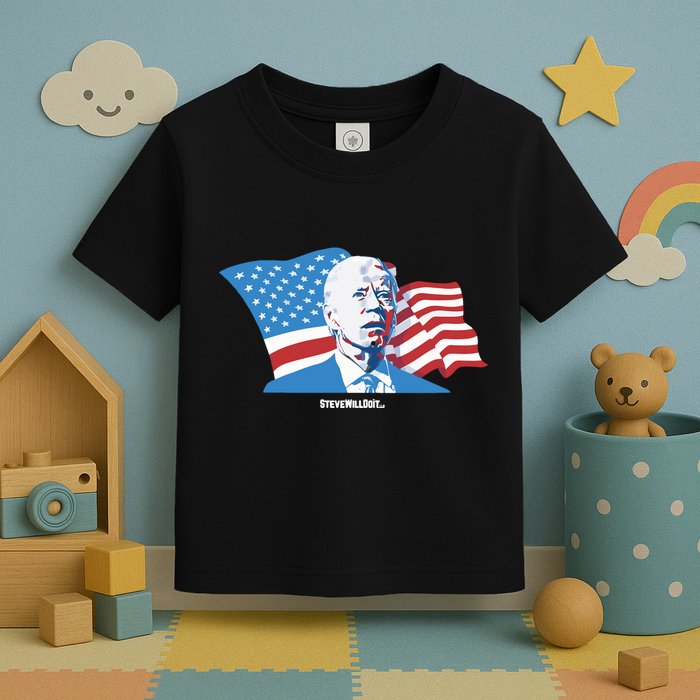 Stevewilldoit Steve Will Do It With Flag Toddler T-Shirt