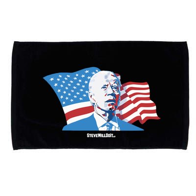 Stevewilldoit Steve Will Do It With Flag Microfiber Hand Towel